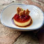 Abuelas Flan, Pomegranate, Nut Brittle, Sea Salt from Chef Shamil Velazquez