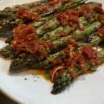 Roasted asparagus at Loring Place