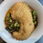 Cornmeal crusted skate at Loring Place