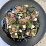 Yellowfin Tuna Crudo by chef Brad Miller