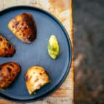 Bread / @dry_storage yecora rojo sourdough "a la minute", nettle butter, benne pesto